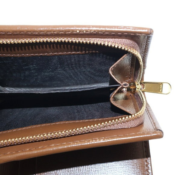 Gucci Brown Wallet Leather Horsebit GG Bifold - Picture 6 of 6